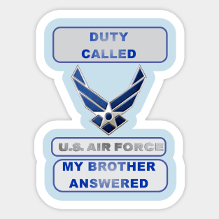 DutyCalledAirForce Brother Sticker